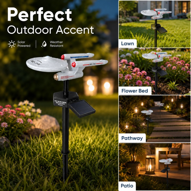 Smart Garden Light Camera - Star Trek USS Enterprise Solar Bahçe