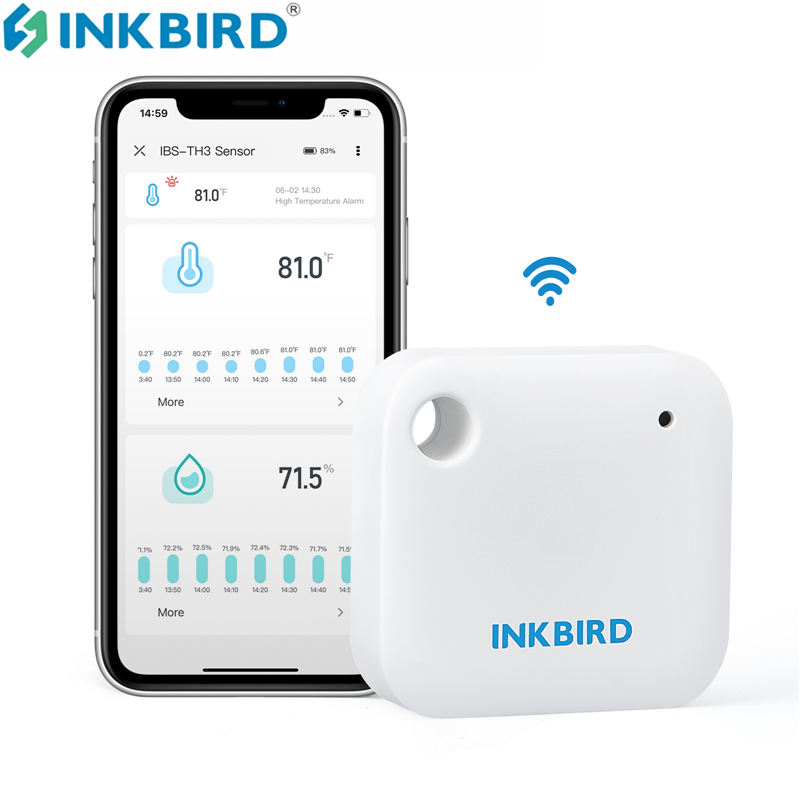 Rain Gauge Digital - INKBIRD IBS-TH3 WIFI Termometre Higrometre, Sıcaklık