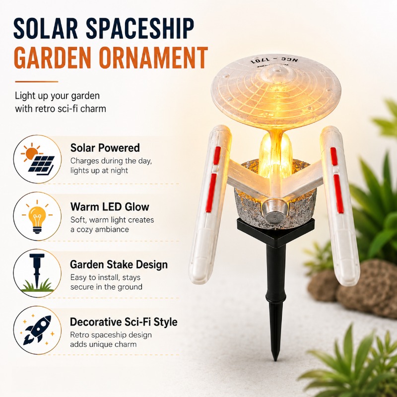 Star Trek USS Enterprise Solar - Smart Garden Light Camera incelemesi ve fiyatı
