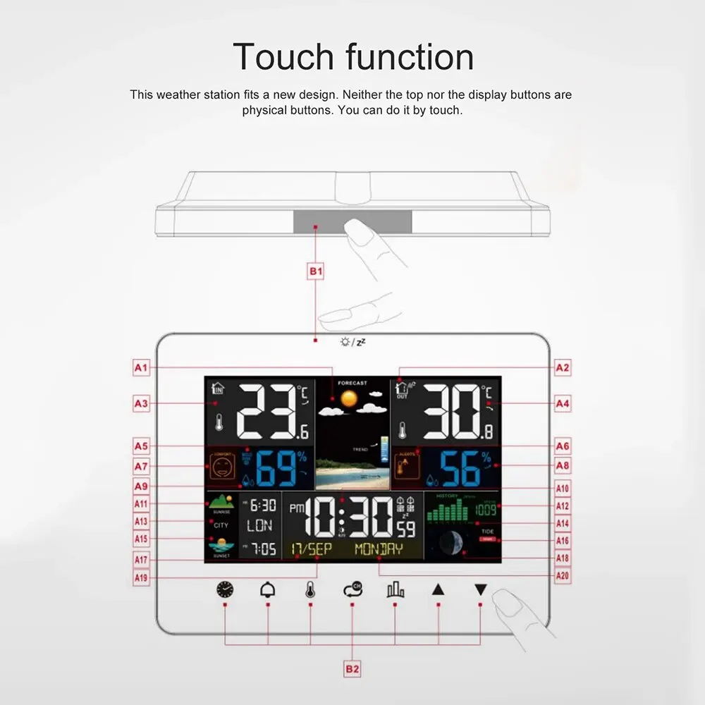 Çok İşlevli Hava İstasyonu Çal - Rain Gauge Digital incelemesi ve fiyatı