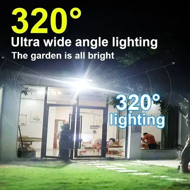 12000LM Güçlü Güneş Enerjili D - Smart Garden Light Camera incelemesi ve fiyatı