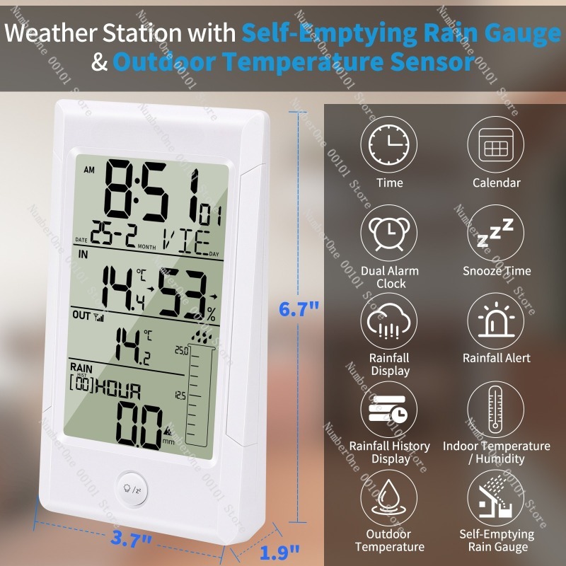 Yağmur Ölçerli Kablosuz Hava D - Rain Gauge Digital incelemesi ve fiyatı