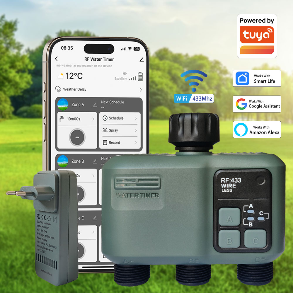 Tuya Wifi+RF433 3 Çıkışlı Su Z - Smart Garden Irrigation incelemesi ve fiyatı